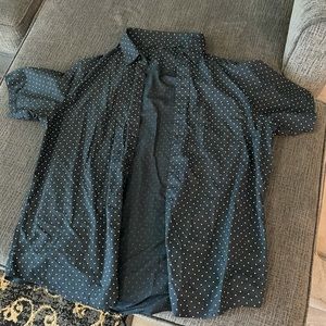 Black button down shirt